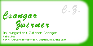 csongor zwirner business card
